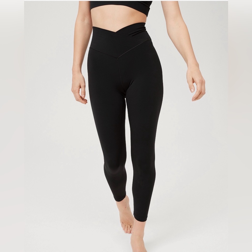 Aerie Black Crossover Leggings